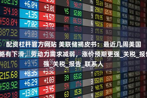 配资杠杆官方网站 美联储褐皮书：最近几周美国经济活动略有下滑，劳动力需求减弱，涨价预期更强_关税_报告_联系人